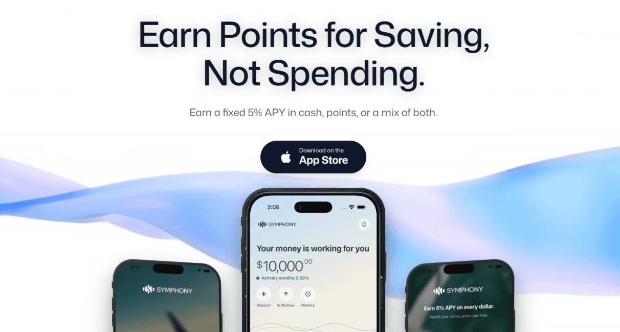 Symphony Savings Review: How the 5% APY, Travel Points and 100,000-Point Bonus Work